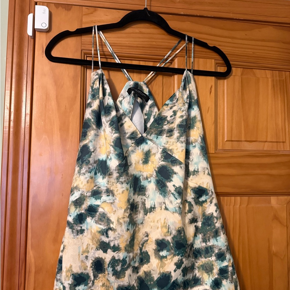 Marc New York Teal and Yellow Camisole